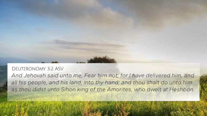 Deuteronomy 3:2 ASV Bible Verse Image