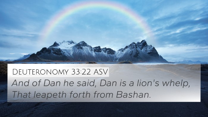 Deuteronomy 33:22 ASV Bible Verse Image
