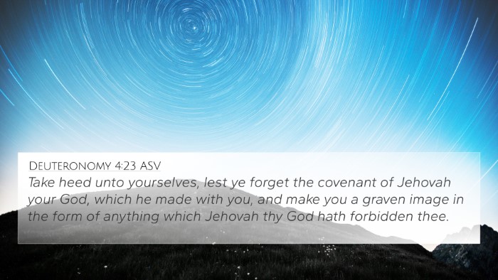 Deuteronomy 4:23 ASV Bible Verse Image