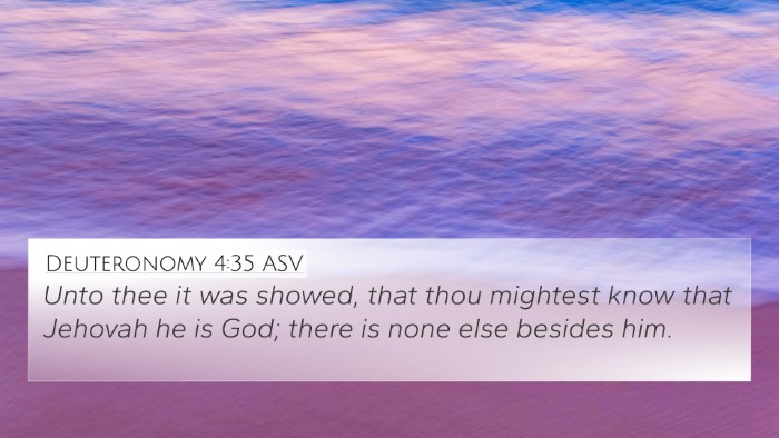 Deuteronomy 4:35 ASV Bible Verse Image
