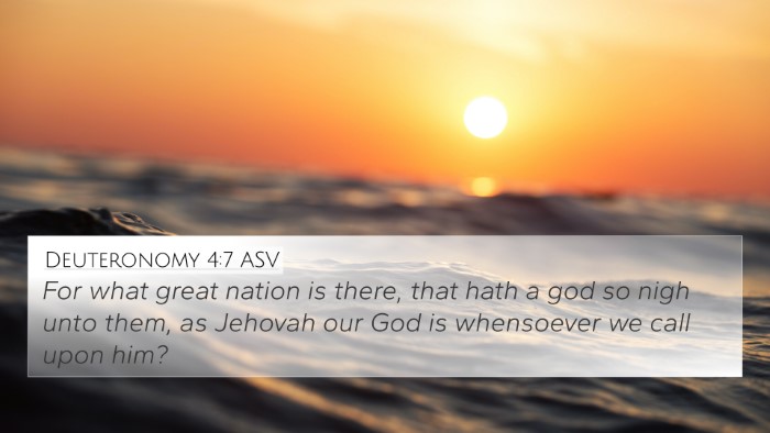 Deuteronomy 4:7 ASV Bible Verse Image