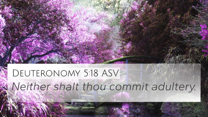 Deuteronomy 5:18 ASV Bible Verse Image