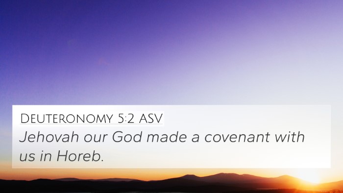 Deuteronomy 5:2 ASV Bible Verse Image