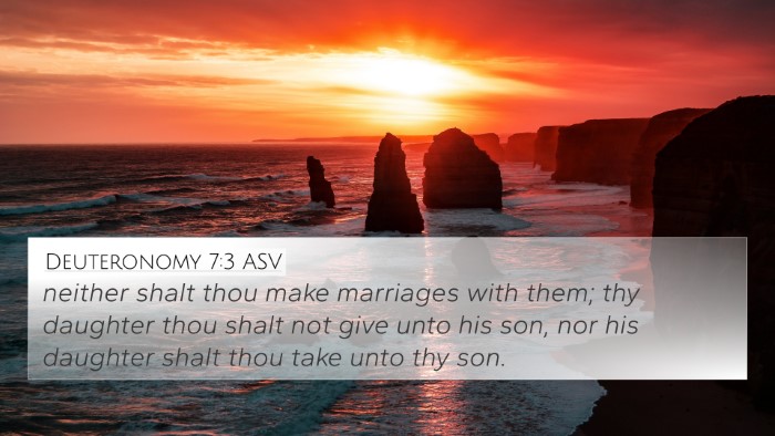 Deuteronomy 7:3 ASV 4K Wallpaper - neither shalt thou make marriages with them; thy - 4K Wallpaper Bible Verse
