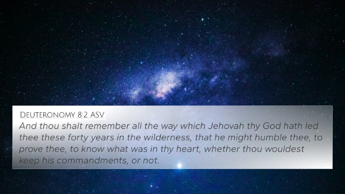 Deuteronomy 8:2 ASV Bible Verse Image