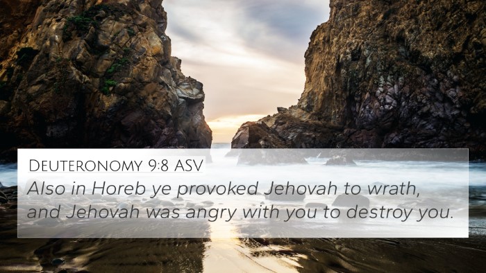 Deuteronomy 9:8 ASV Bible Verse Image