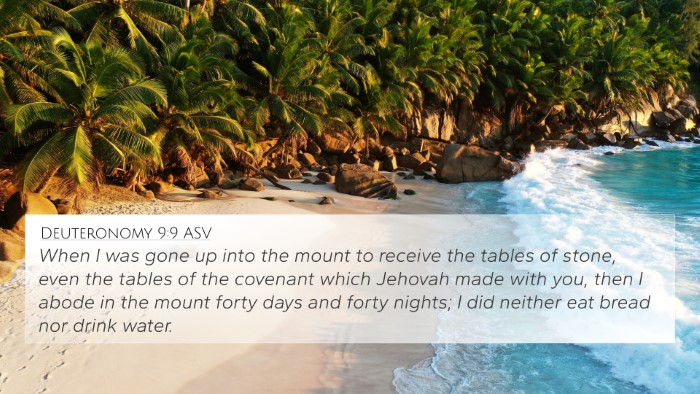 Deuteronomy 9:9 ASV Bible Verse Image