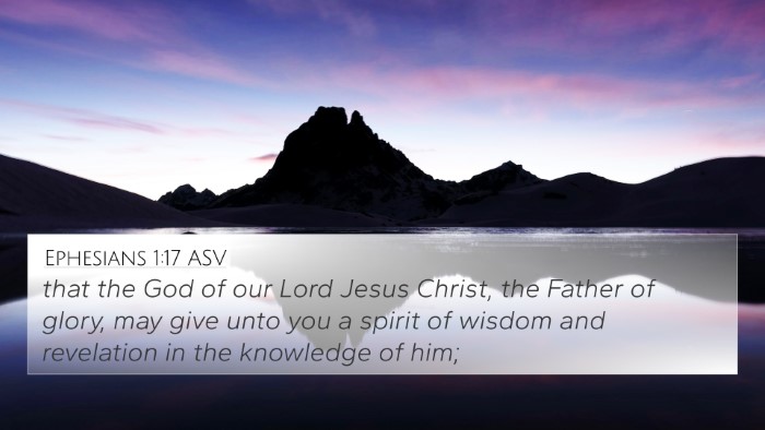 Ephesians 1:17 ASV Bible Verse Image