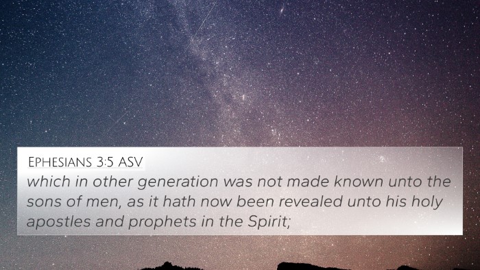 Ephesians 3:5 ASV Bible Verse Image