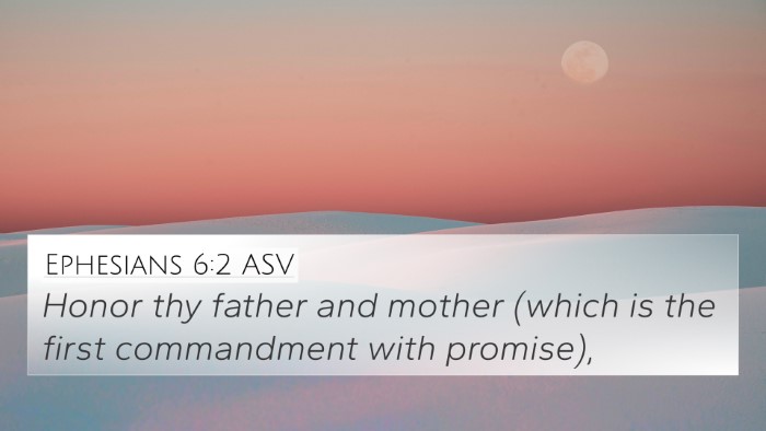 Ephesians 6:2 ASV 4K Wallpaper - Honor thy father and mother (which is the first - 4K Wallpaper Bible Verse