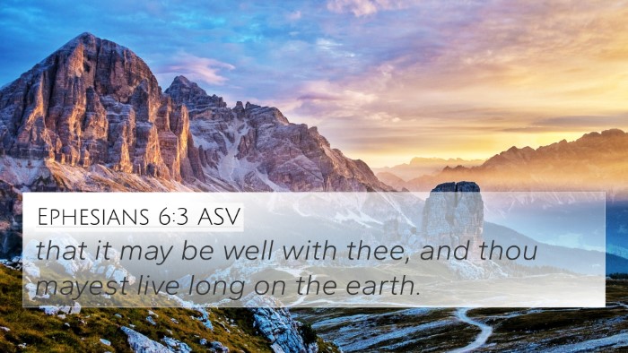 Ephesians 6:3 ASV Bible Verse Image