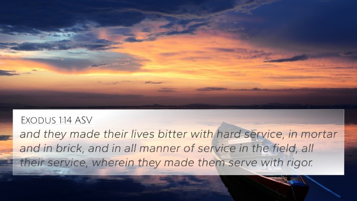 Exodus 1:14 ASV Bible Verse Image