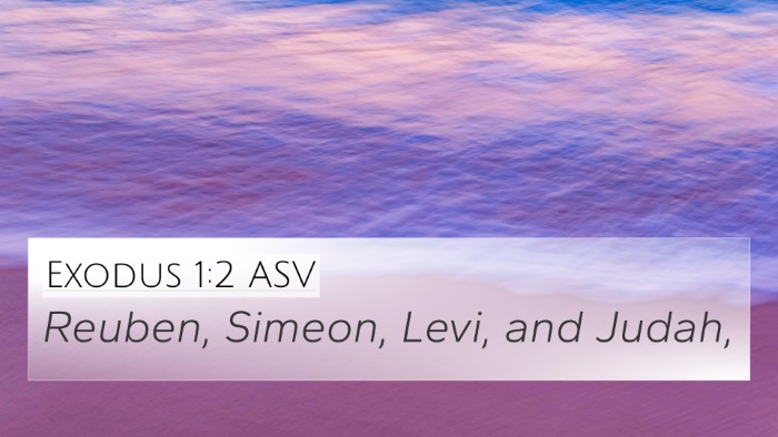 Exodus 1:2 ASV Bible Verse Image