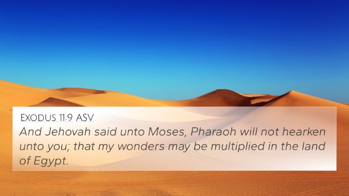 Exodus 11:9 ASV Bible Verse Image