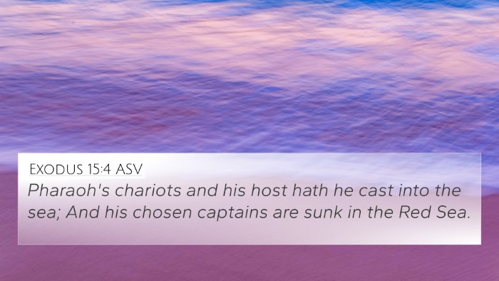 Exodus 15:4 ASV Bible Verse Image