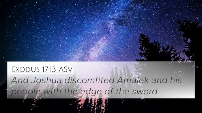 Exodus 17:13 ASV 4K Wallpaper - And Joshua discomfited Amalek and his people with - 4K Wallpaper Bible Verse