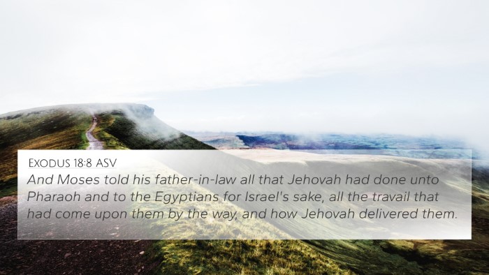 Exodus 18:8 ASV 4K Wallpaper - And Moses told his father-in-law all that Jehovah - 4K Wallpaper Bible Verse