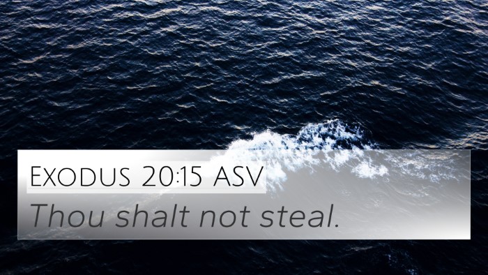 Exodus 20:15 ASV Bible Verse Image