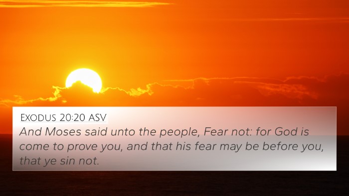 Exodus 20:20 ASV Bible Verse Image
