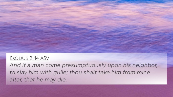Exodus 21:14 ASV Bible Verse Image