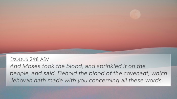Exodus 24:8 ASV Bible Verse Image
