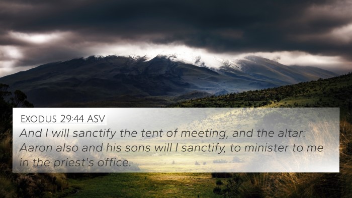 Exodus 29:44 ASV Bible Verse Image