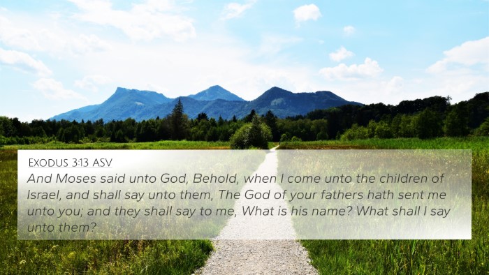 Exodus 3:13 ASV 4K Wallpaper - And Moses said unto God, Behold, when I come unto - 4K Wallpaper Bible Verse