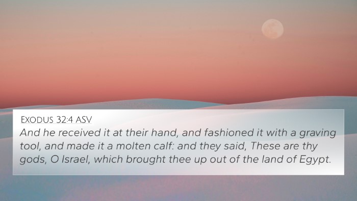 Exodus 32:4 ASV Bible Verse Image