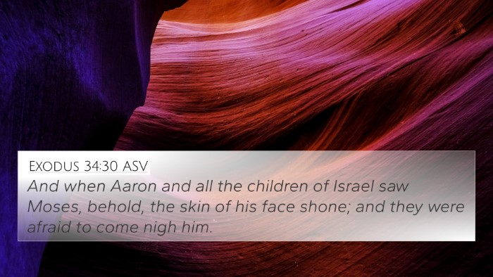 Exodus 34:30 ASV 4K Wallpaper - And when Aaron and all the children of Israel saw - 4K Wallpaper Bible Verse