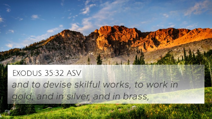 Exodus 35:32 ASV Bible Verse Image