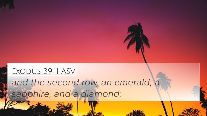 Exodus 39:11 ASV Bible Verse Image