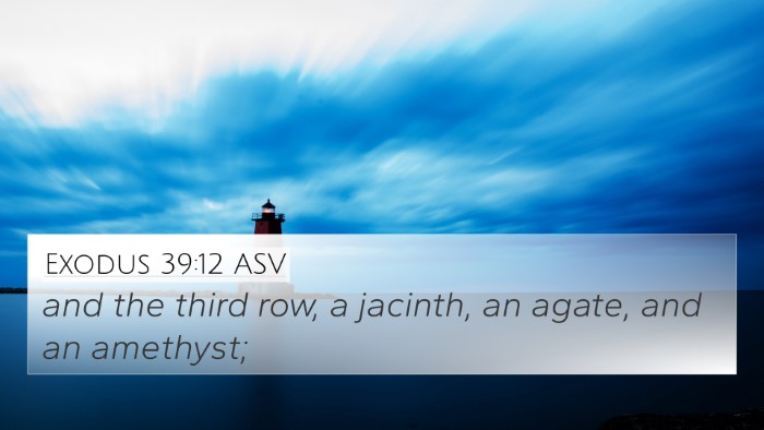 Exodus 39:12 ASV Bible Verse Image