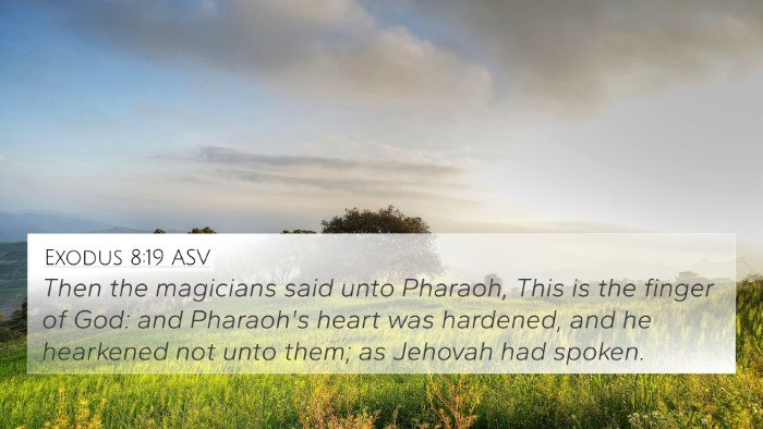 Exodus 8:19 ASV Bible Verse Image