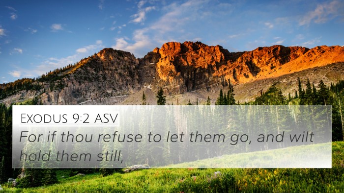 Exodus 9:2 ASV Bible Verse Image
