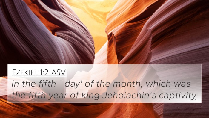 Ezekiel 1:2 ASV Bible Verse Image