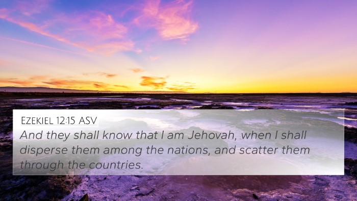 Ezekiel 12:15 ASV Bible Verse Image