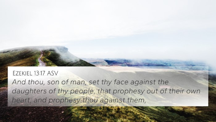 Ezekiel 13:17 ASV Bible Verse Image