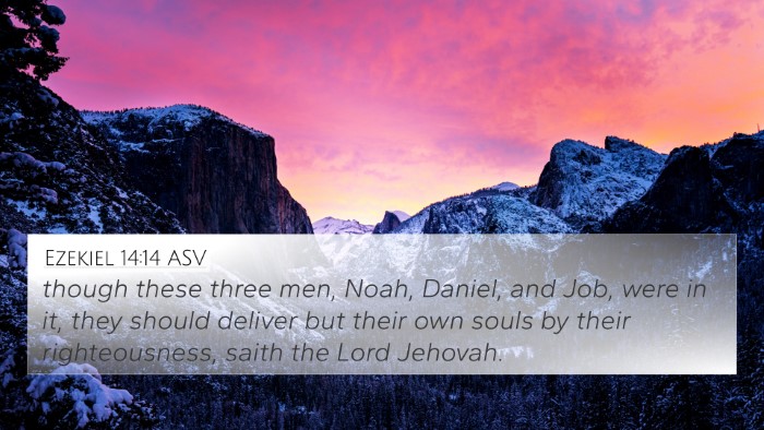 Ezekiel 14:14 ASV Bible Verse Image