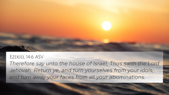 Ezekiel 14:6 ASV 4K Wallpaper - Therefore say unto the house of Israel, Thus - 4K Wallpaper Bible Verse