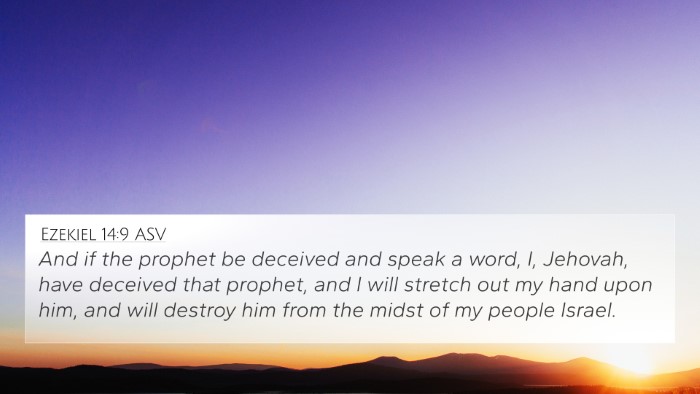 Ezekiel 14:9 ASV Bible Verse Image