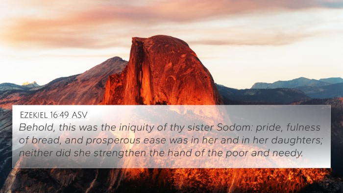 Ezekiel 16:49 ASV Bible Verse Image