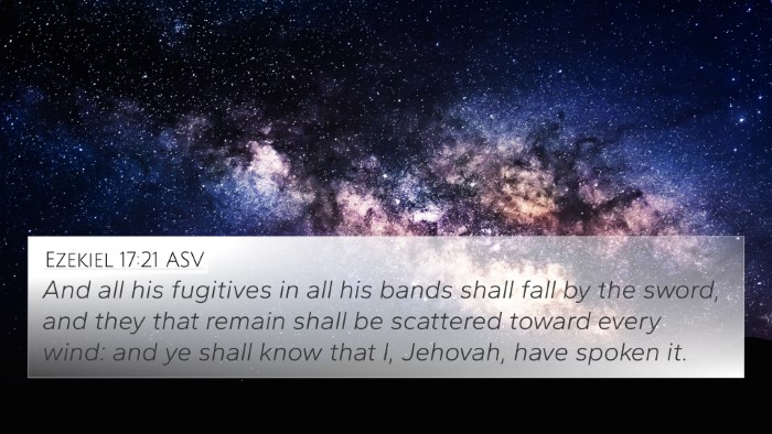Ezekiel 17:21 ASV Bible Verse Image
