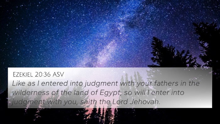 Ezekiel 20:36 ASV Bible Verse Image