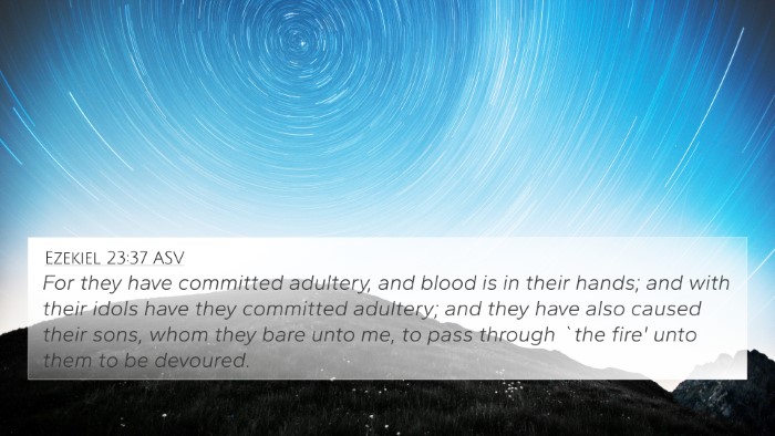 Ezekiel 23:37 ASV Bible Verse Image