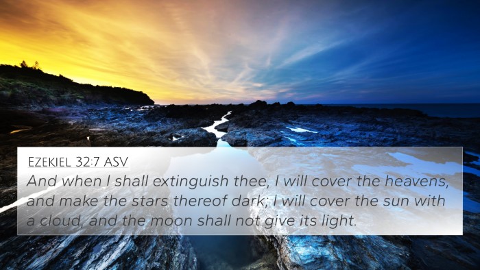 Ezekiel 32:7 ASV Bible Verse Image