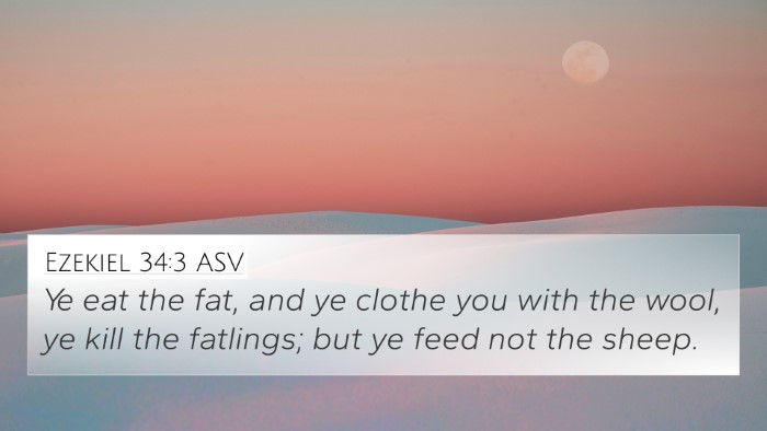 Ezekiel 34:3 ASV Bible Verse Image