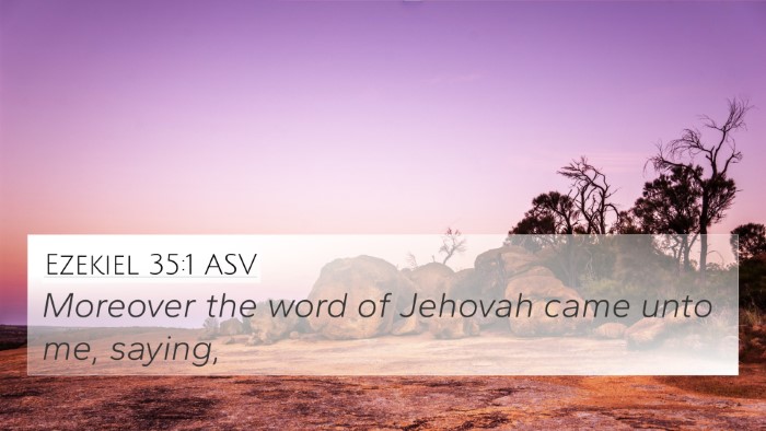 Ezekiel 35:1 ASV Bible Verse Image