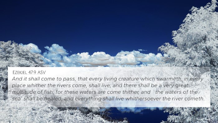 Ezekiel 47:9 ASV 4K Wallpaper - And it shall come to pass, that every living - 4K Wallpaper Bible Verse