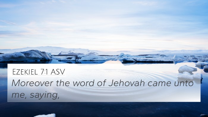 Ezekiel 7:1 ASV Bible Verse Image