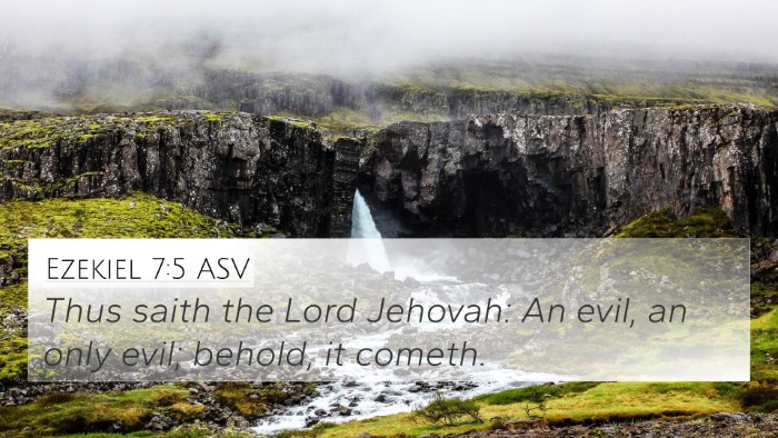 Ezekiel 7:5 ASV Bible Verse Image
